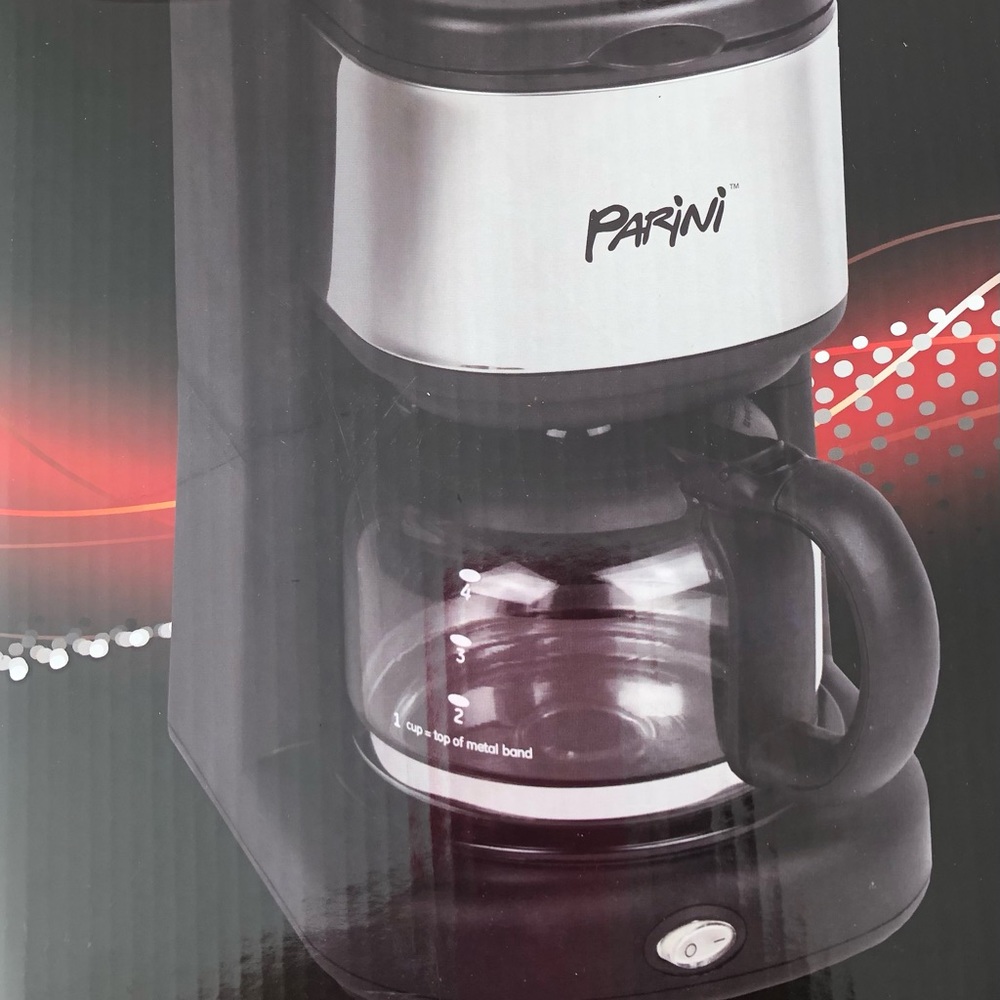 PARINI 4 CUP ELECTRIC COFFEE MAKER